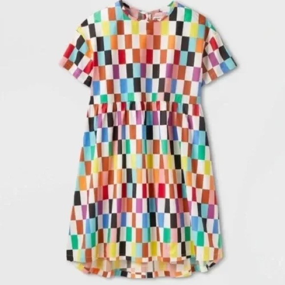 Target Dresses Target 223 Pride Rainbow Checkered Swing Dress